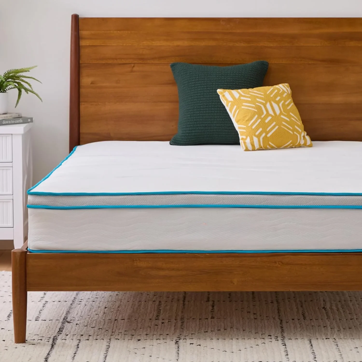 Mattress,10 Inch Memory Foam and Spring Hybrid - Bed in A Box - Quality Comfort and Adaptive Support Breathable, Mattresses