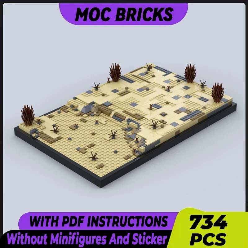

Звездная модель фильма Moc, строительные кирпичи, командир пустыни, поступление, технология, модульные блоки, подарки, рождественские игрушки, наборы «сделай сам», сборка