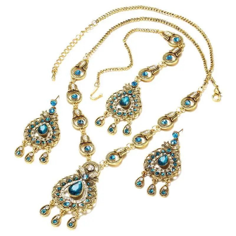 

India Thailand Jewelry Set Jewelry Exotic Ethnic Style Cinema Photography Wedding Bride Ancient Style Belly Dance