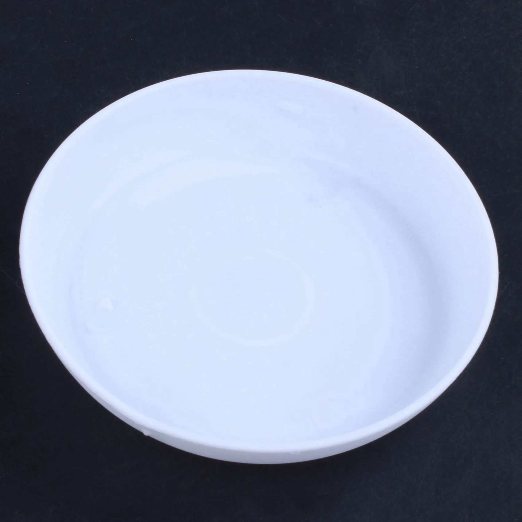 VELIF-2X Plastic Plant Flower Pot Planter With Saucer Tray Round Gloss White Upper Caliber -, 10Cm / 3.94 Inch