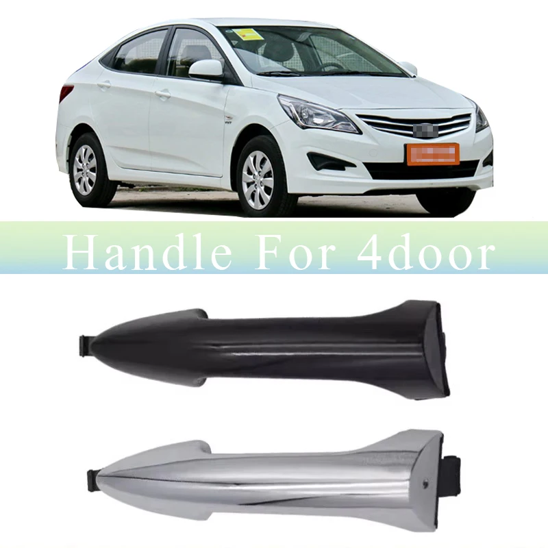 

Подходит для Hyundai Reina 10-16 Chrome/черная передняя задняя левая и правая внешняя ручка двери