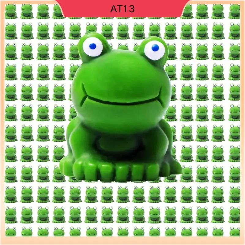 

AT13 300 PCS Mini Frog Statue, As Shown Resin Small Micro-Type Plastic Little Frog Bulk Garden Leap Year Ornament