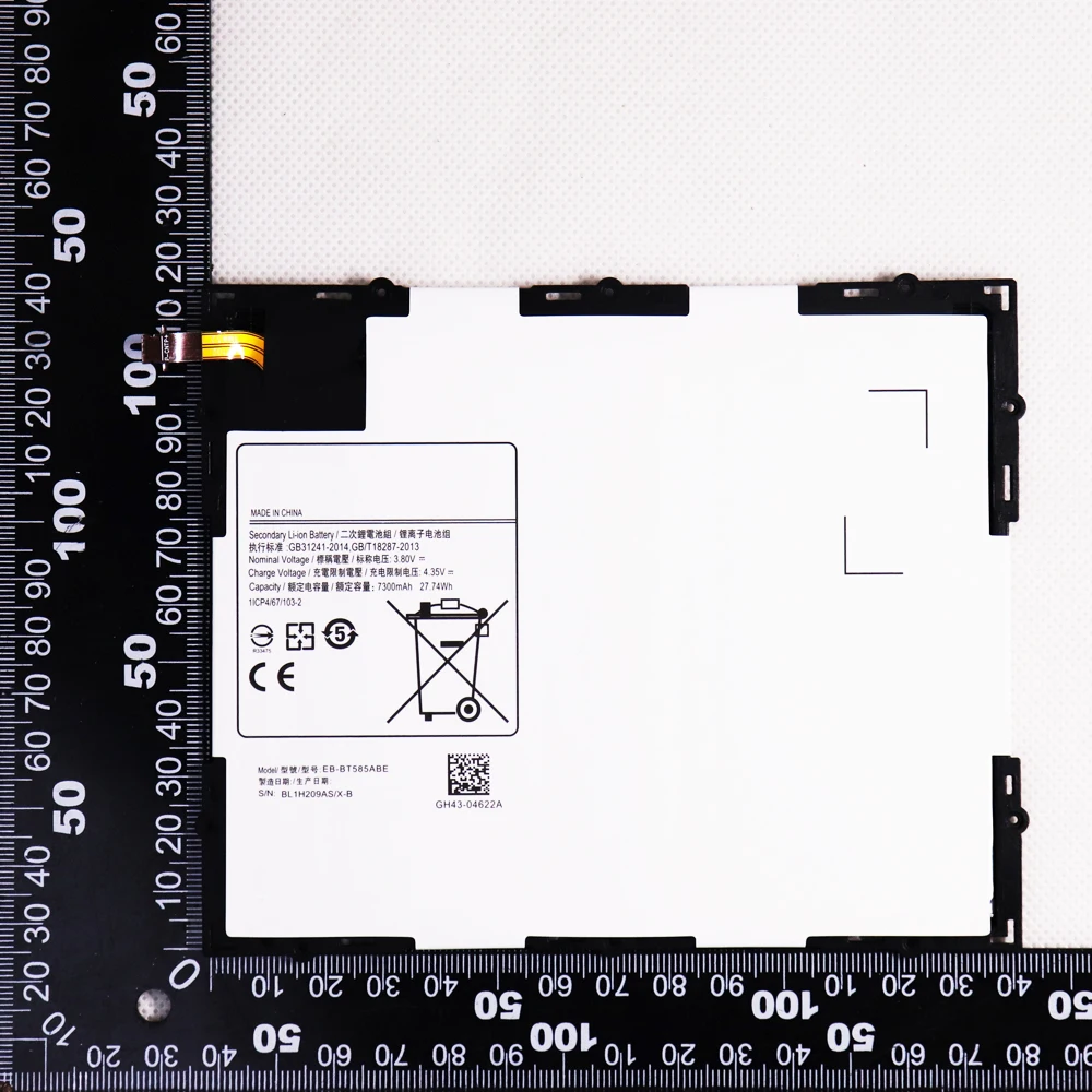 Oplaadbare Tablet Tablet EB-BT585ABE 7300mAh Batterij Voor Samsung Galaxy Tablet Tab EEN 10.1 2016 T580 SM-T585C T585 T580N + gereedschap