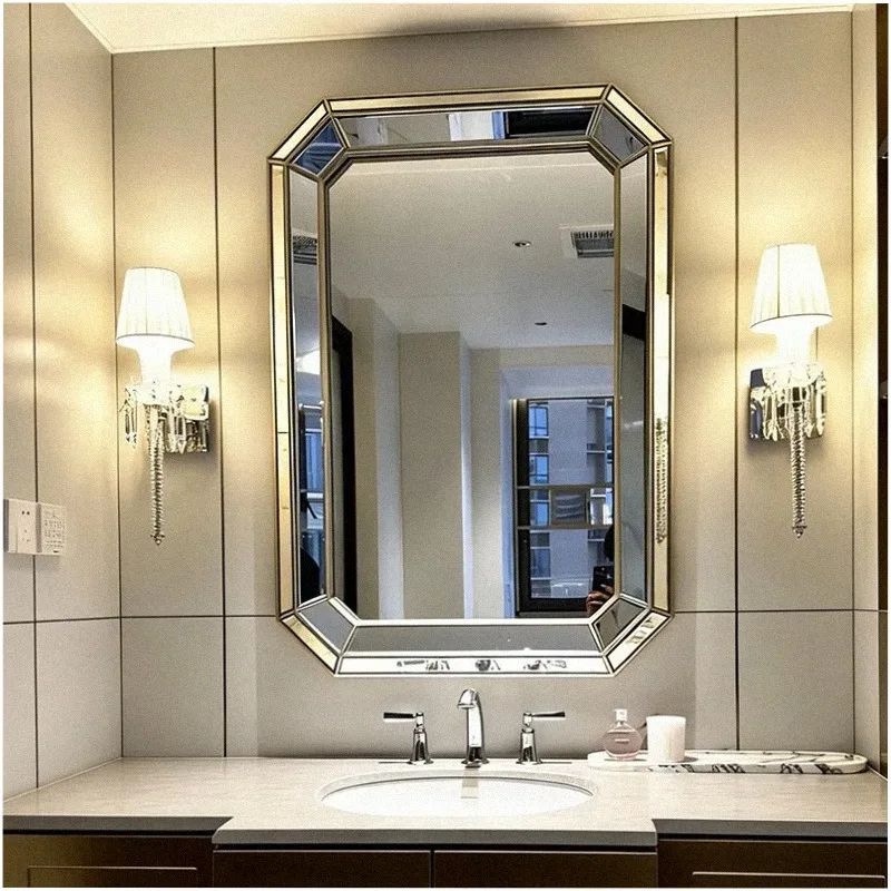 Vintage Professional Mirror Room Decor Large Size Beauty Hotel Clear Universal Wall Mirror Hanging Spiegel Wand Room Decorations