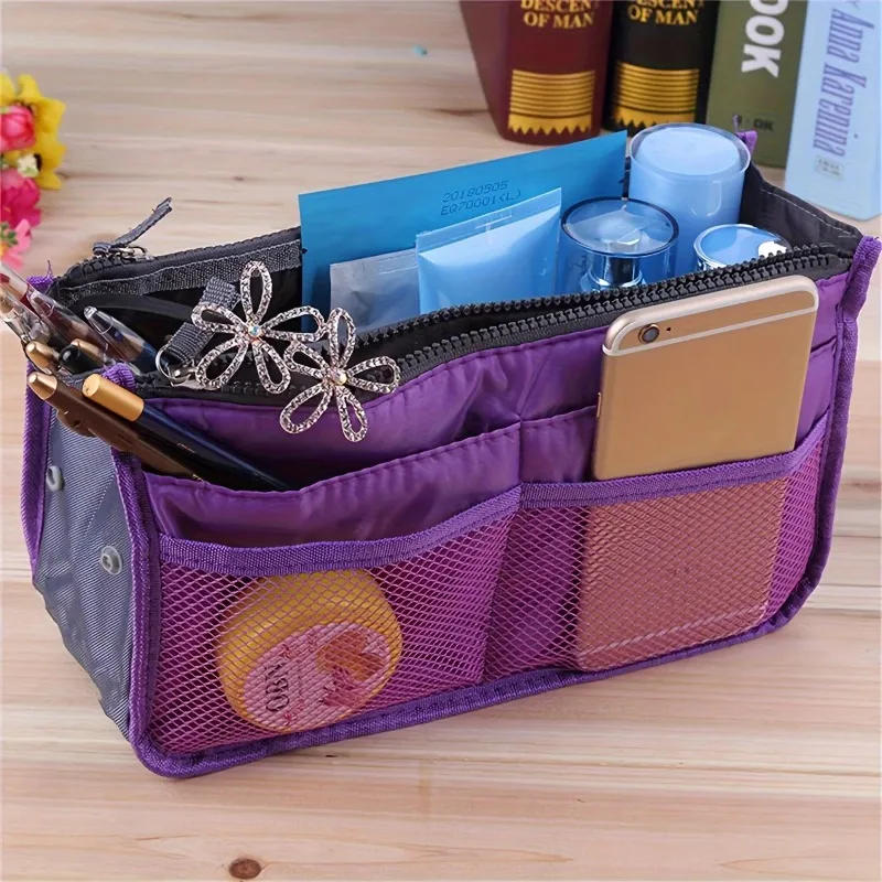 Multi Functional Double Folding Storage Bag Large Capacity Handheld Thick Classification Travel Digital Bag