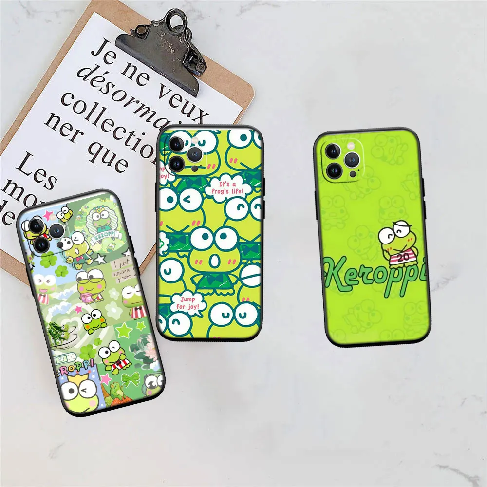 Keroppi Frog Phone Case for OPPO A5S A7 A59 F1S A55 A56 A96 A17 A8 A31 A83 A91 F15 A92S A92 A72 A52 A96