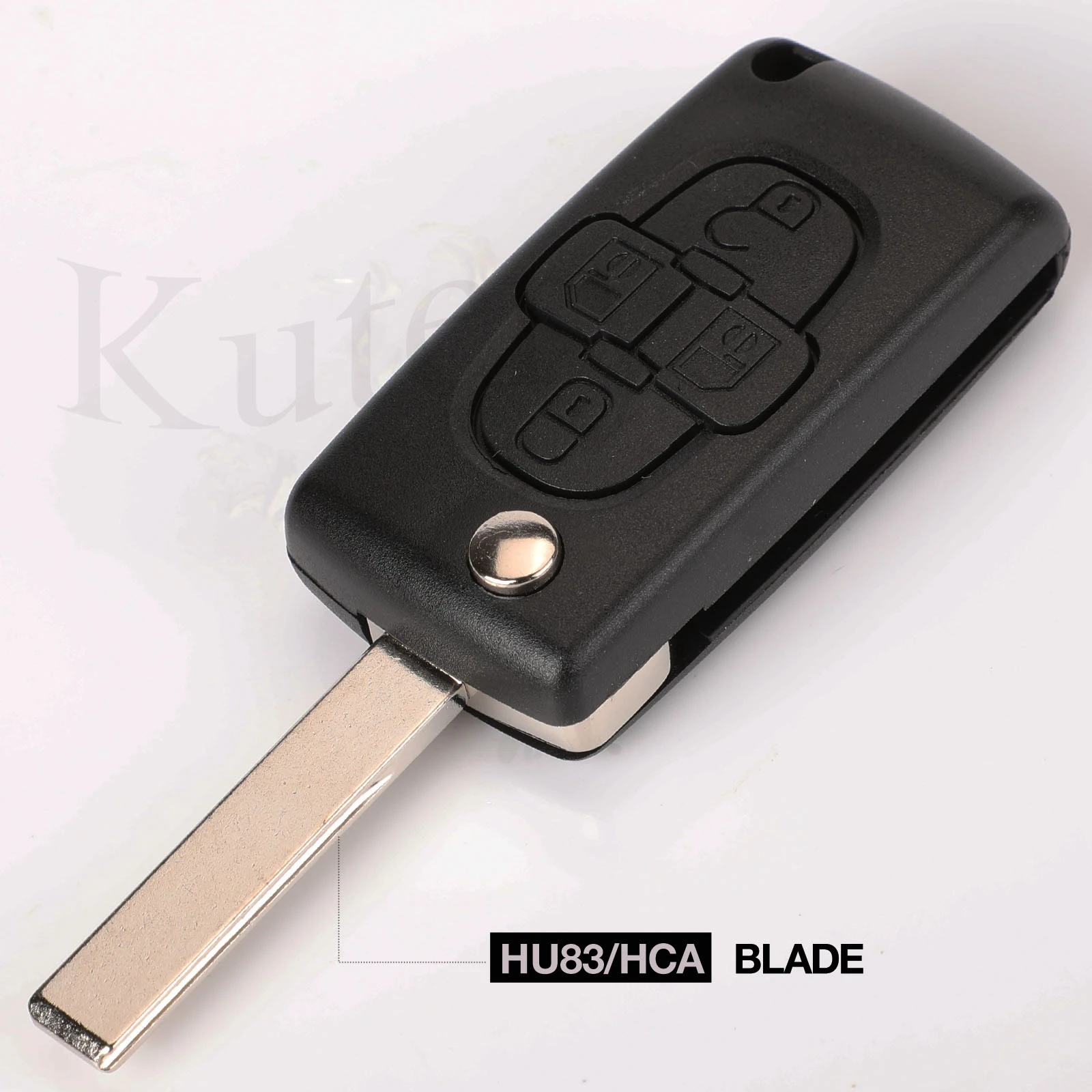 Kutery ASK/FSK 433Mhz 4 przyciski klapki składane pilot zdalnego sterowania sterowania dla Peugeot 1007 dla Citroen C8 VA2/HU82 ostrze CE0523