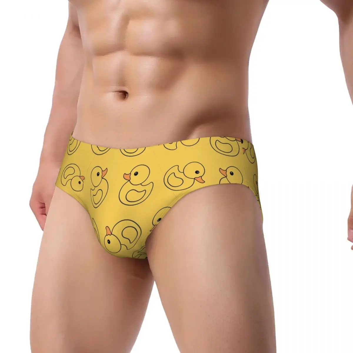 Custom Yellow Rubber Duck Brief Panties Women Comfort Stretch Gothic Underwear