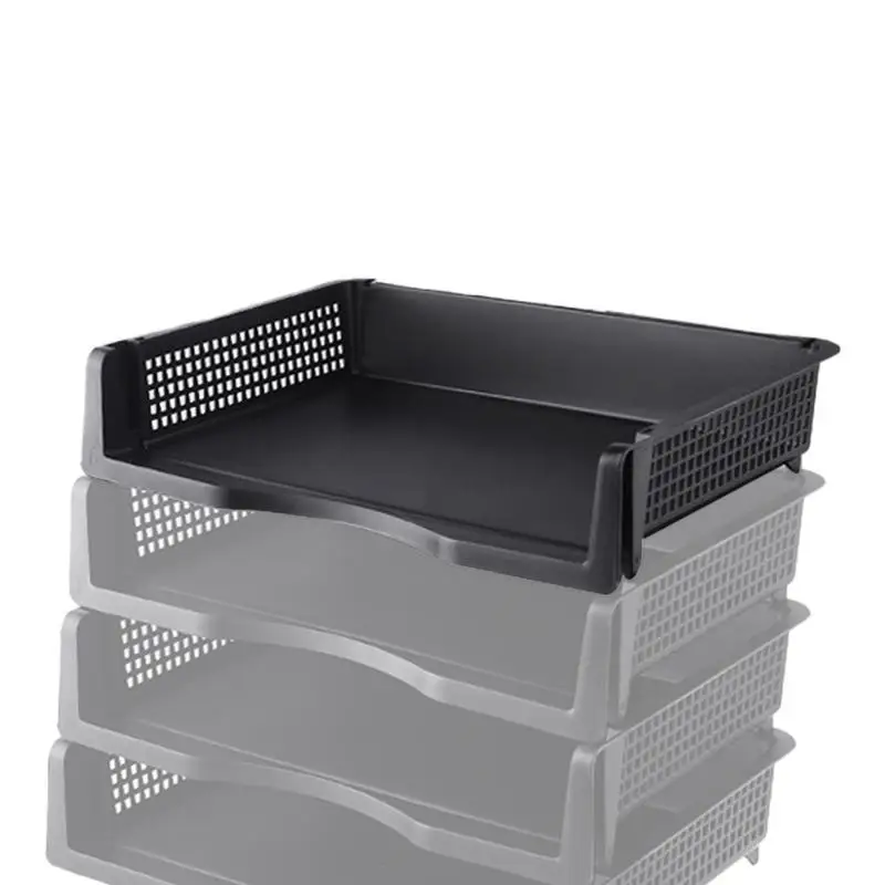 Desktop Organizer Stackable File Rack Desktop Folder Organizer Papers Rack File Storage Tray Multifunctional File Organizer