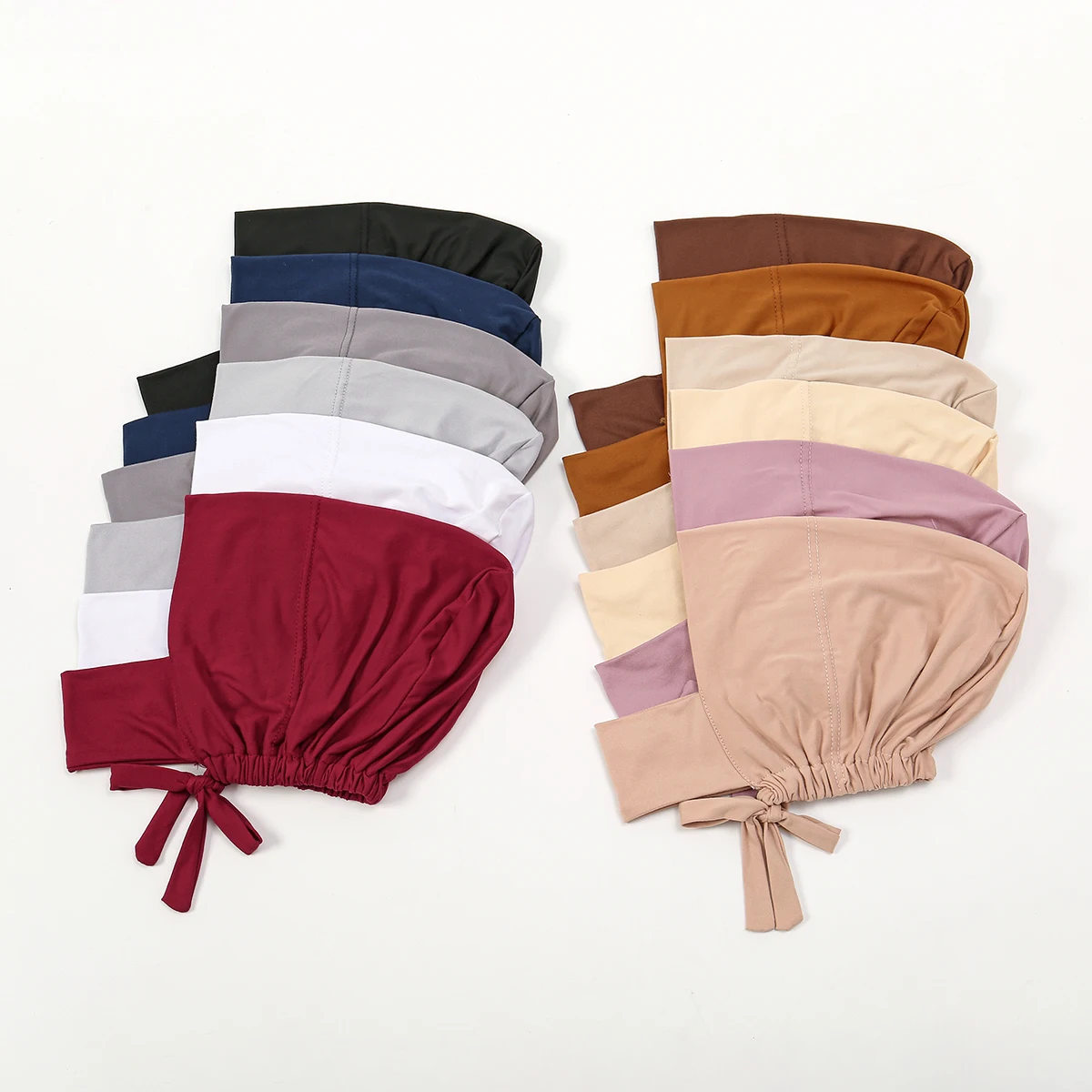 Hijab interno ajustable para Mujer, gorro elástico musulmán, Jersey islámico, pañuelo para la cabeza, turbante