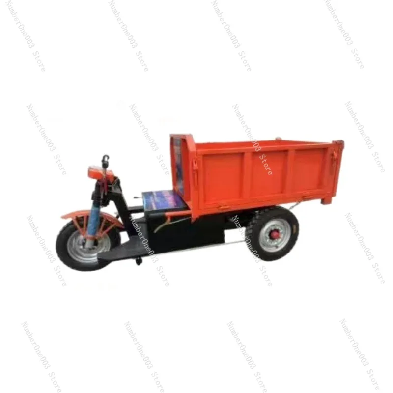 

Construction Site Brick and Sand Transport Truck Electric Engineering Tricycle Hydraulic Dump Big Cavalry