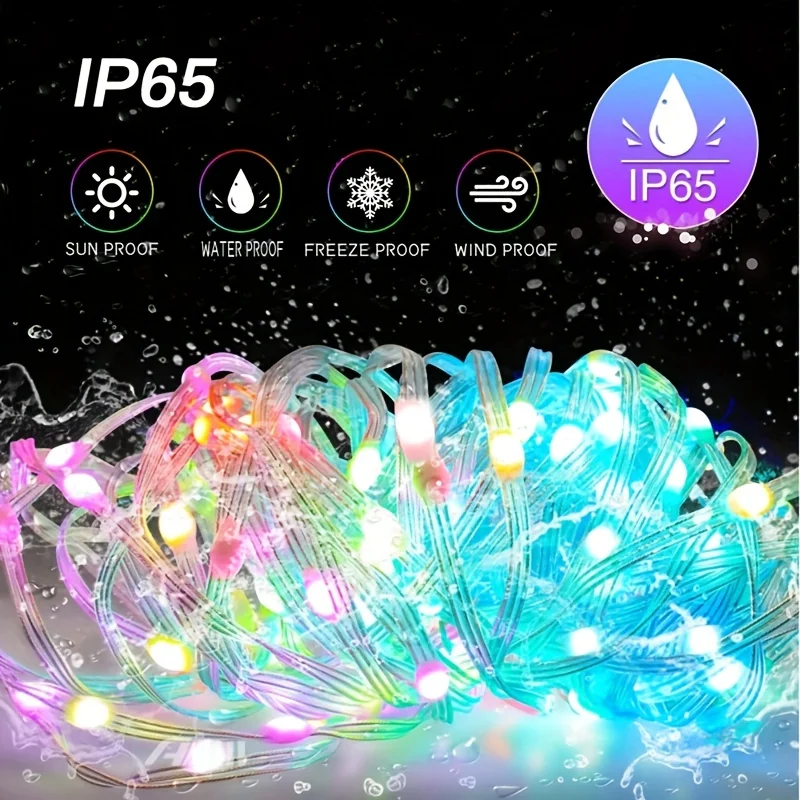 10M LED string light RGB infrared Bluetooth controller Christmas tree light, garden party, bedroom, holiday decoration light