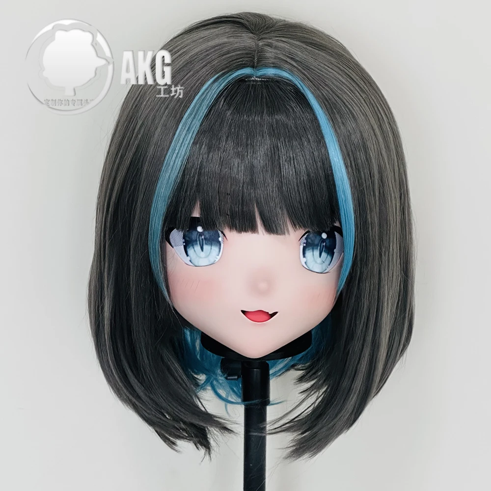 

(AL89)Customize Character Crossdressing Female/Girl Resin Full/Half Head With Lock Anime Cosplay Japanese Animego Kigurumi Mask