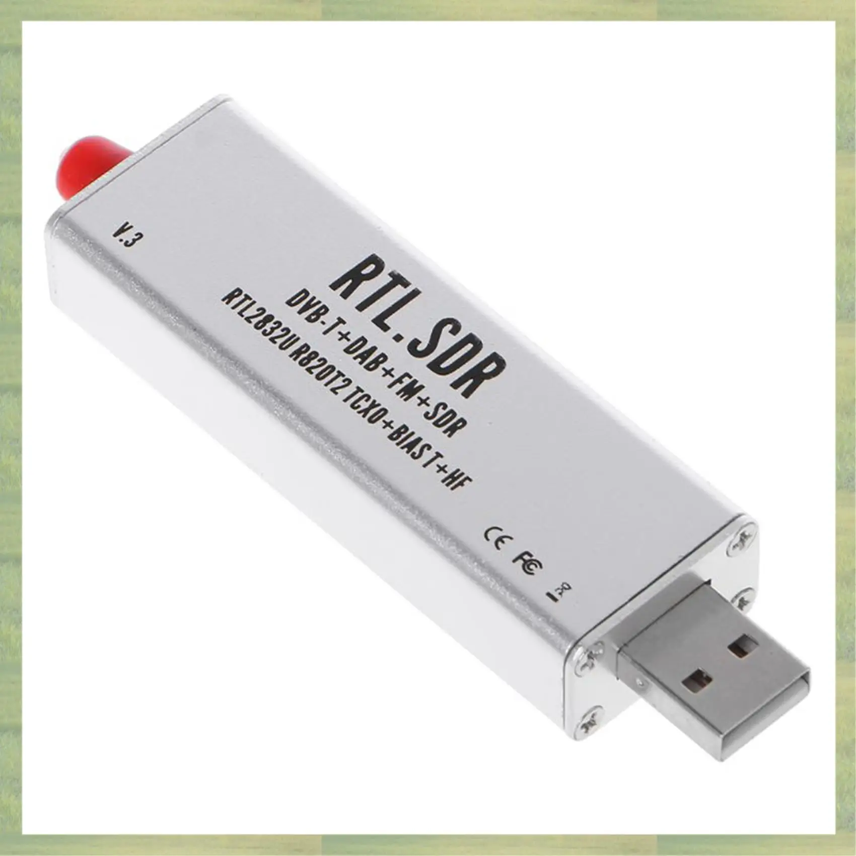 N15R-2X 0,1 Mhz-1,7 Ghz Rtl-Sdr V3 Rtl2832u 1Ppm Tcxo Biast Sma Radio definita dal software