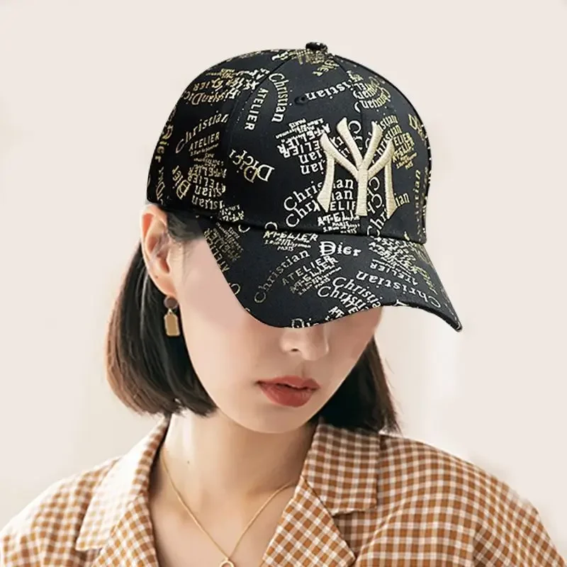 Baseball Cap Full Print Letters Embroidery Casual Wind Hat Fashion Men and Women with The Same Trend Fashion Sun Hat - Image 6