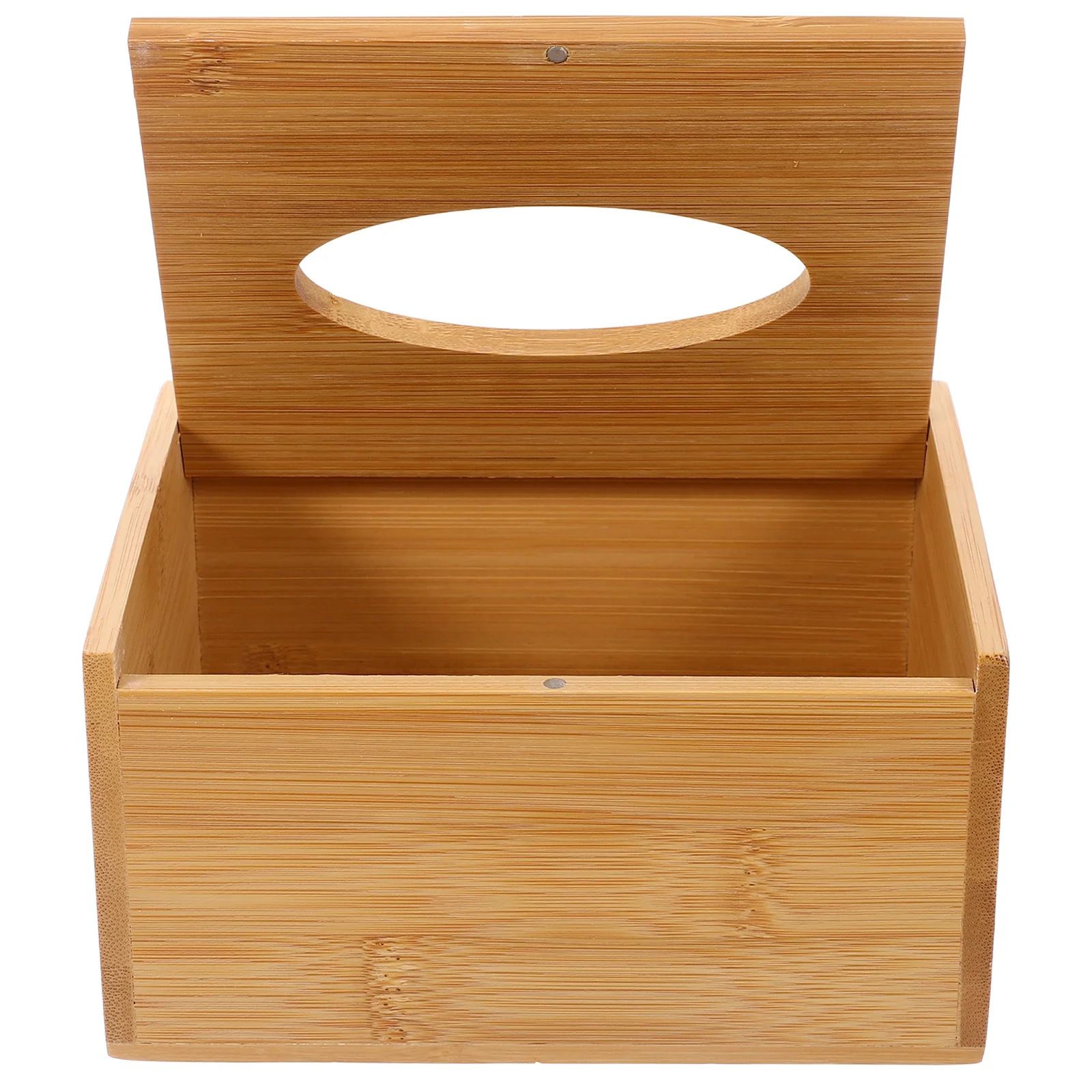 

Rectangular Bamboo Tissue Box Holder Storage Organizer for Home Office Car Napkin Dispenser Decorative Tissue Container