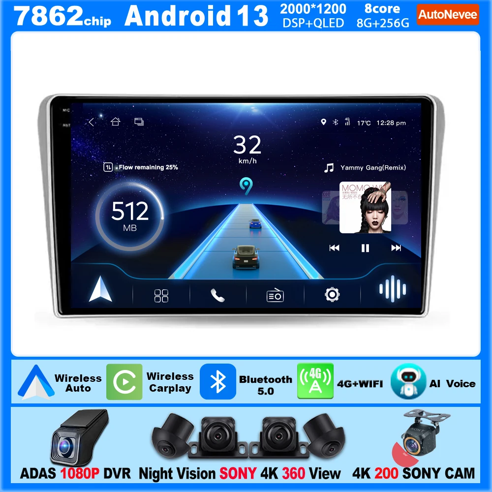 

Carplay Android For TOYOTA AVENSIS T250 2 II 2003 - 2009 Automotive Multimedia Video Player Stereo Receiver 5G DVD Wifi Display