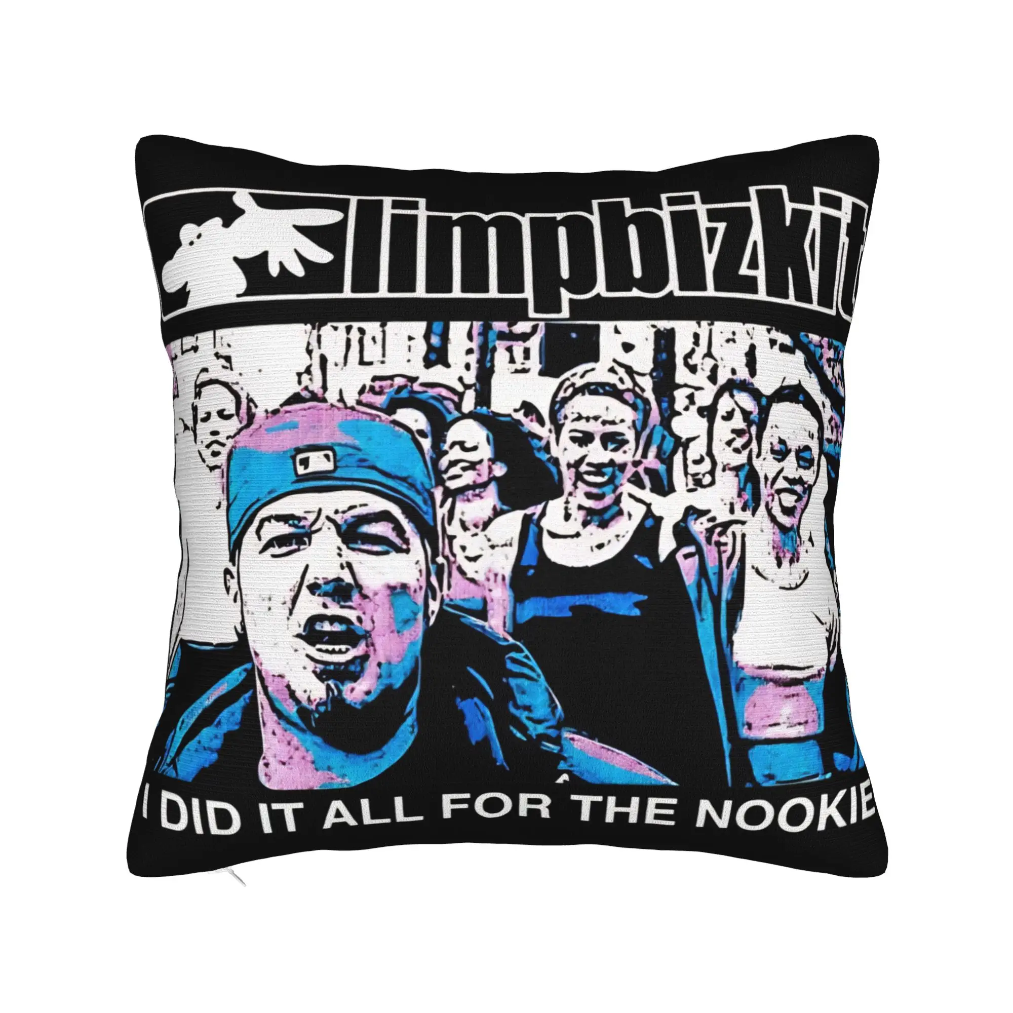 Limp Bizkit Metal Music Band Square Pillowcases Polyester Home  Cushion Case Funny Home Decoration Pillow Cover 40*40