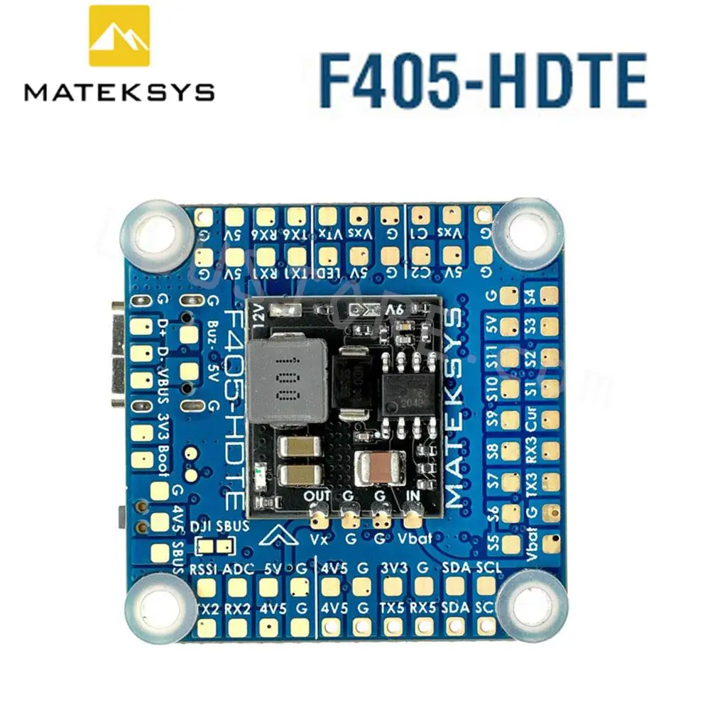 

Mateksys MATEK F405-HDTE 9~16V BEC OSD Blackbox F4 Flight Controller 3-12S INAV RC Airplane Fixed-Wing FPV Drone