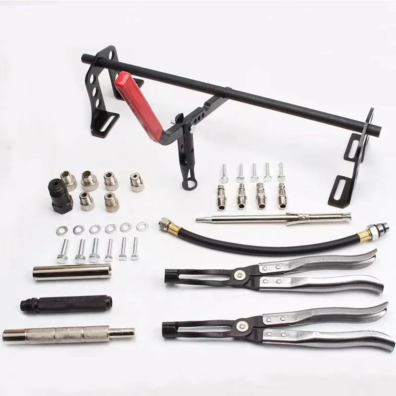 Car Engine Cylinder Head Valve Spring Compressor Kit Detachable Free Valve Clamp Pliers Oil Seal Removal and Replacement Tool