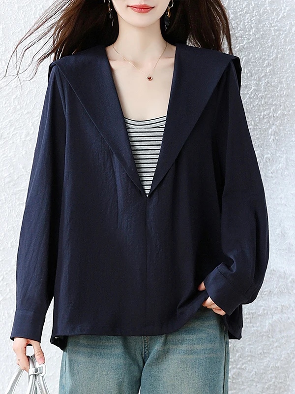 Casual Loose Long Sleeve V-Neck Top plus Size Autumn New Style Maternity Shirt Cover Belly Comfortable Breathable Women's T-S...