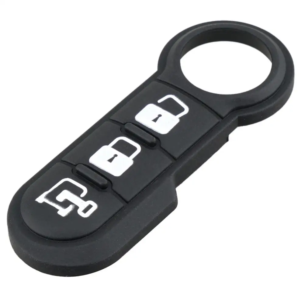 피아트 500 푼토 아바르스용 3버튼 자동차 키 쉘 폴딩형 리모컨 키 케이스 커버 (고무 재질)