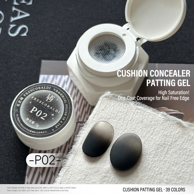 Air Cushion Patting Gel, Hochpigmentiertes Blush Gradient Ombre Nagelkunst-Gel, Kein Abwischen Nötig, UV-LED Transfer-Lack zum Einweichen