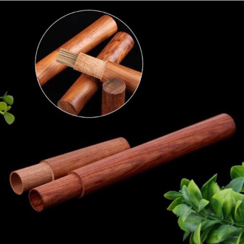 Natural Wood Incense Stick Tube Holder Home Fragrances For Sleep Health Home Furnishings Rosewood Case Stick Incense Storage Box