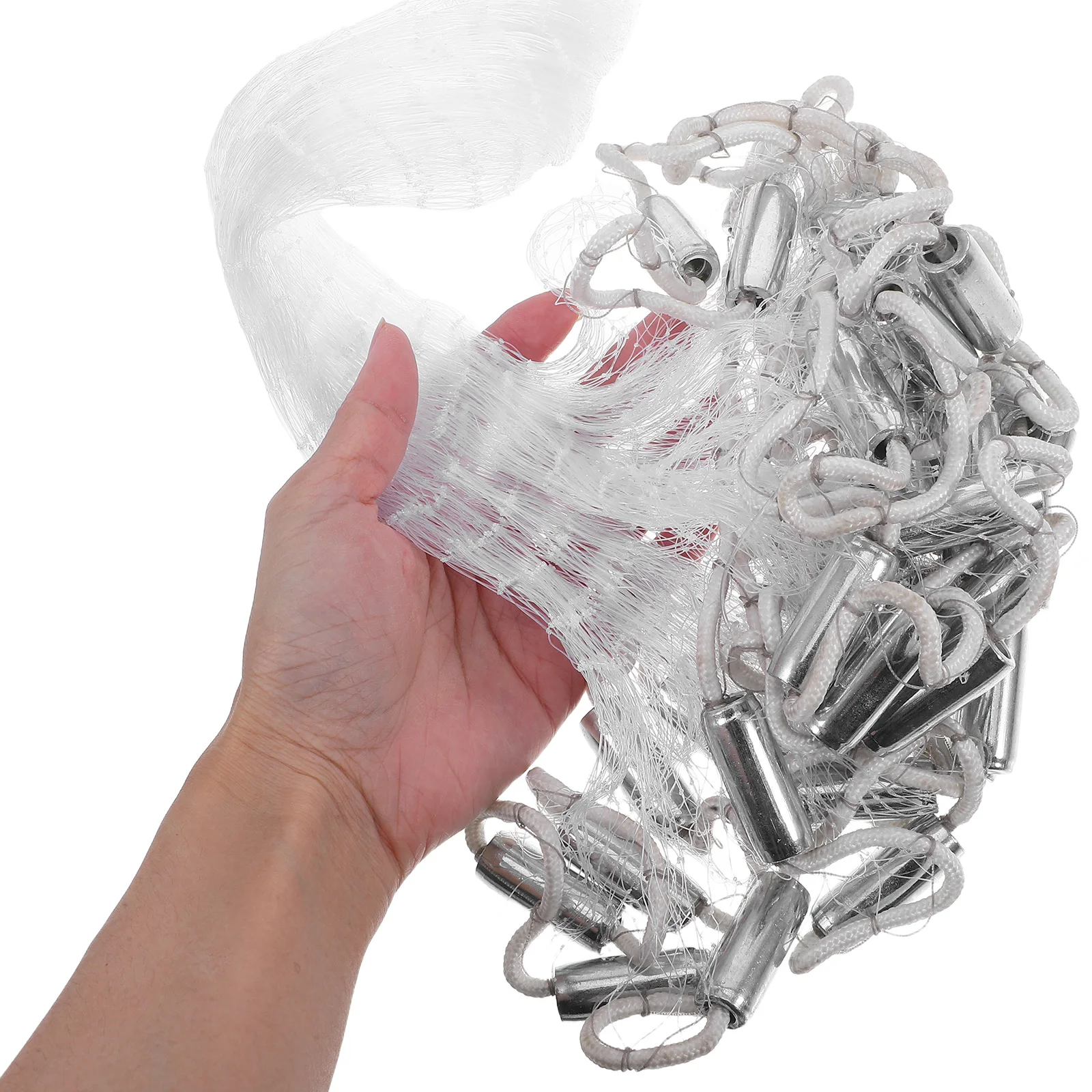 

Hand-dumping Fishing Net Monofilament Sinkers Freshwater Saltwater Casting Easy Throwing Rotating Bait Fish Net for Lakes Rivers