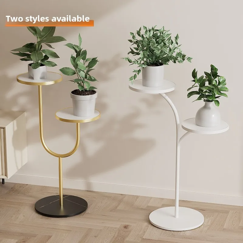 Hanging Planter Floor Plant Stand Multi Tier Premium Iron Plant Shelf Metal Indoor Succulent Living Room TV Cabinet Side