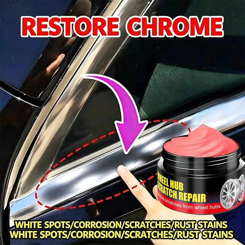 New Powerful wheel paste for renovation, daily maintenance and repair, polishing and chrome repair for aluminium wheels and bump