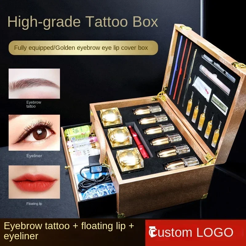 Beginner Permanent Makeup Pigment Student Box Set Mist Eyebrow Color Milk Training Dance Suits Eyebrow Tool