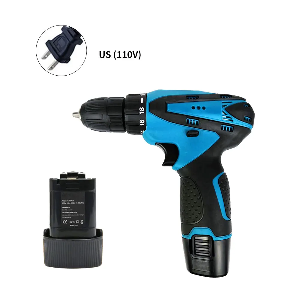 Cordless Drill Power Tools Electric Drill Screwdriver impuct Wireless Electric Screwdriver Drill Driver 12V 2 Variable Speed