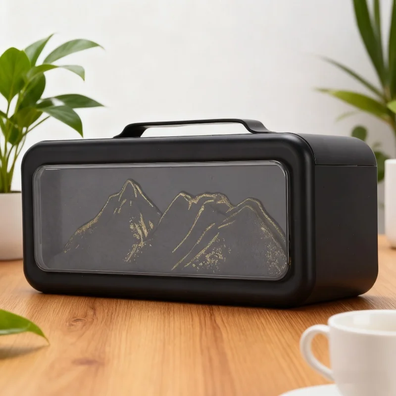 

USB Snow Mountain Air Humidifier Essential Oil Scent Diffuser With LED Light Elegant For Home Office Desk Use