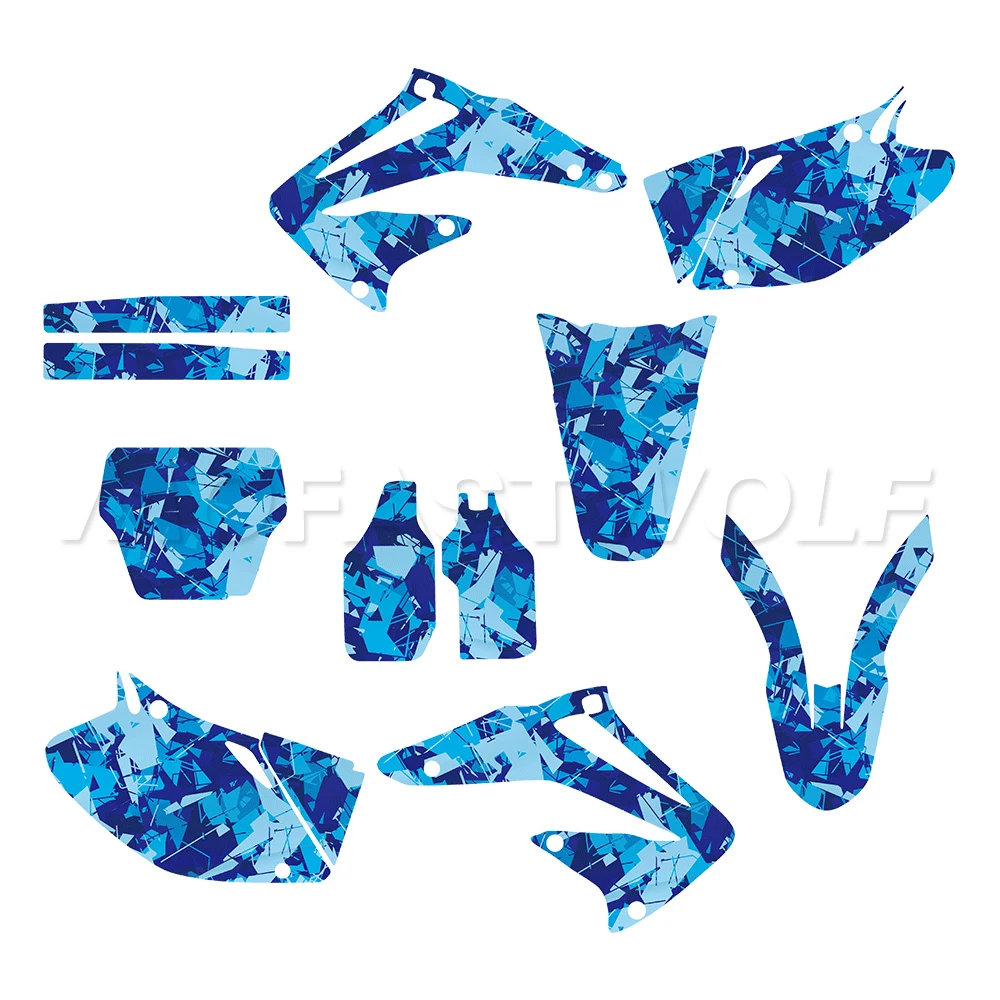 Motorcycle Graphics Decals Stickers Deco Kit Full Set for CRF 450R Racing Off-Road Decal Wrap Fit