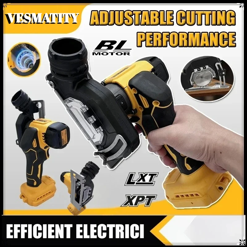 3 Inch Mini Angle Grinder  Cordless Electirc CUT OFF Tool Cutting Circular Saw Power Tool For Dewalt Battery