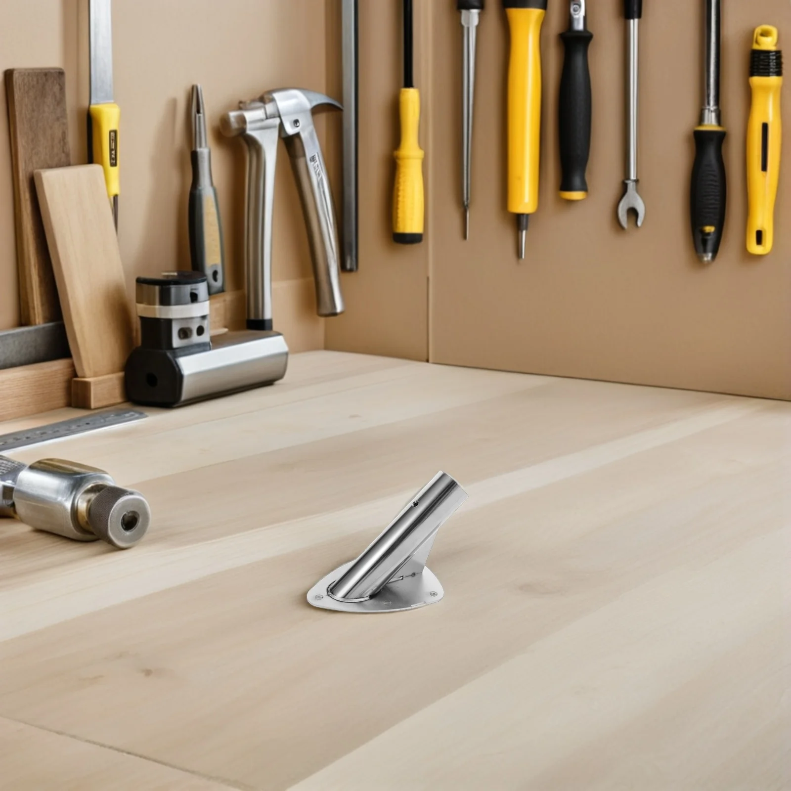 

Flagpole Base Heavy Duty Stainless Steel Wall Mount Bracket Outdoor Dual-Purpose Flag Holder For Railing Deck Balcony