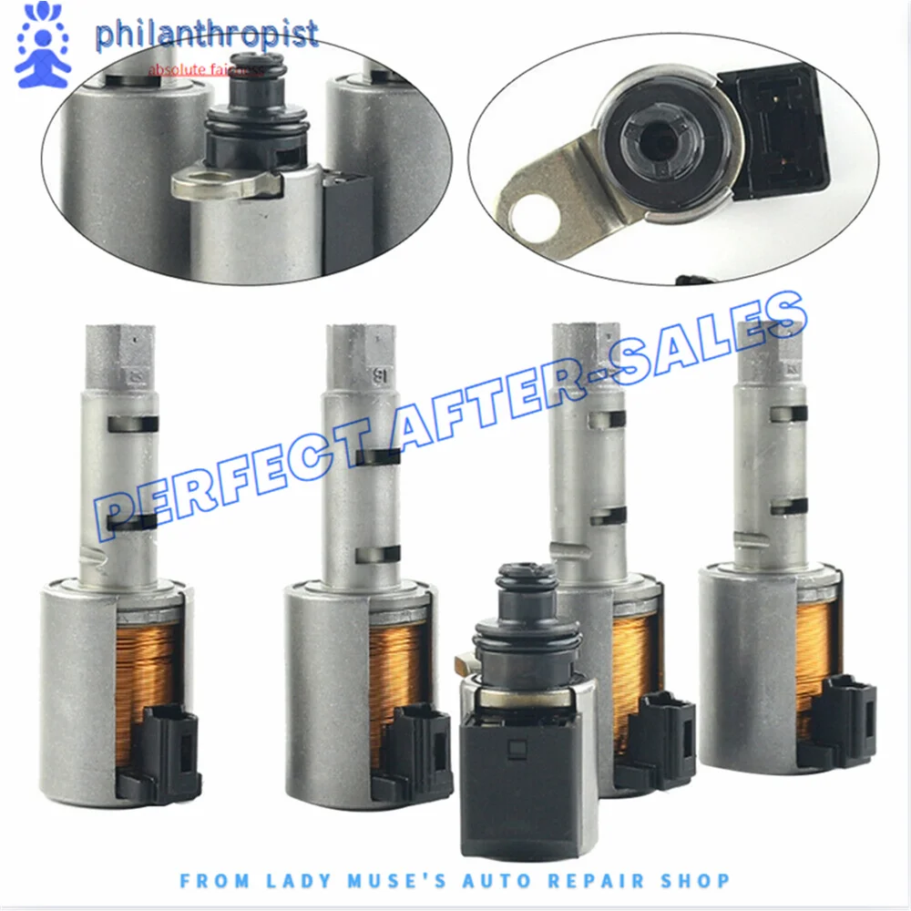 STPAT 5PCS RE0F11A JF015E CVT Automatic Transmission Solenoid Kit For Nissan Sentra Versa Chevrolet Spark Suzuki Swift 2012-2015