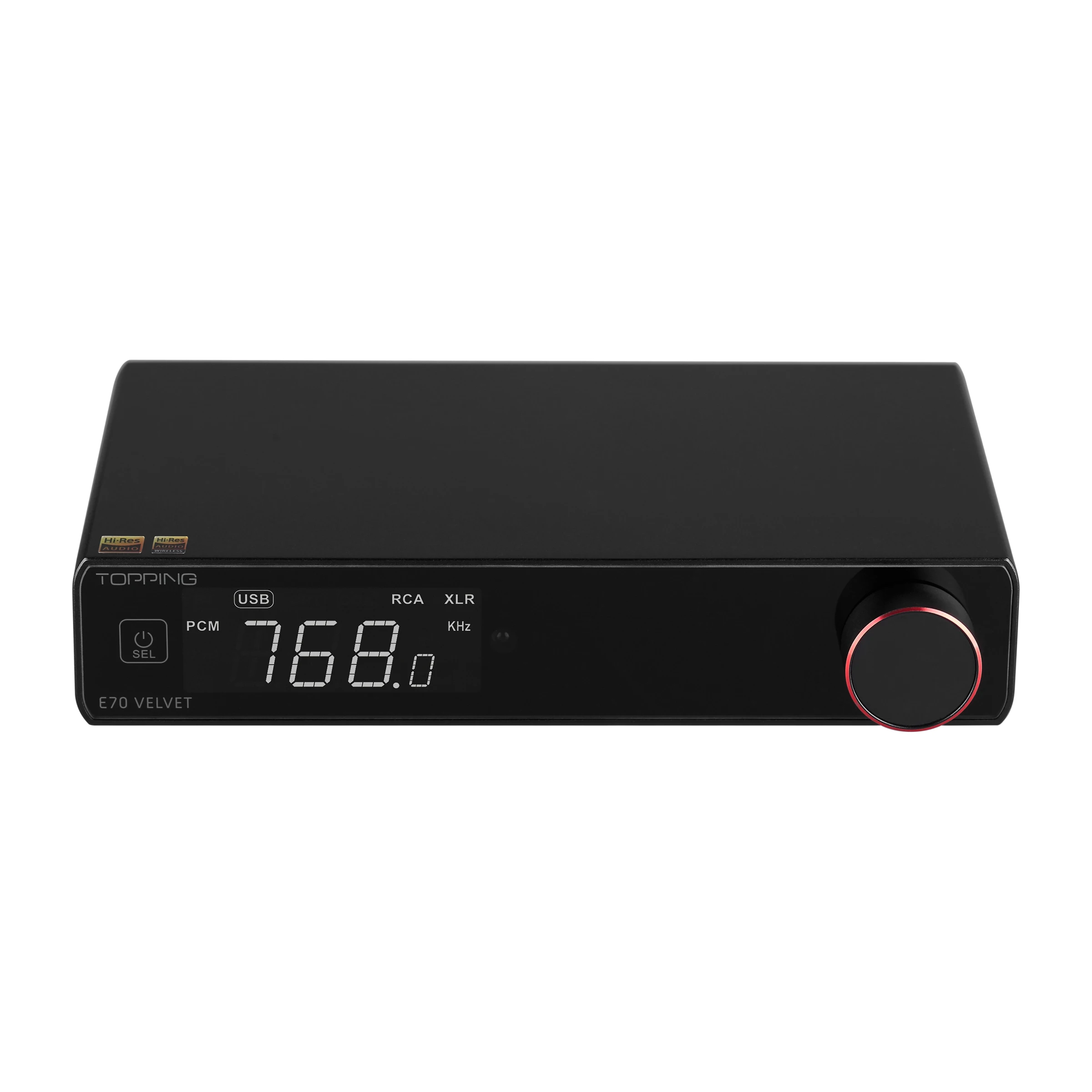 TOPPING E70 VELVET AK4499EX Decoder XU316 DSD512 PCM768kHz Bluetooth 5.1 LDAC 24Bit/96kHz with Remote Control E70V DAC image 3