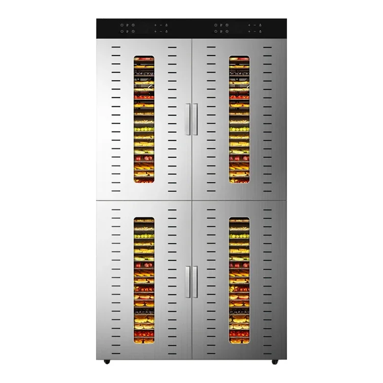 Commercial Industrial Fruit And Food Dryer 32 48 80 96 Trays Stainless Steel Fruit Vegetable Meat Dryer Food Dehydrator