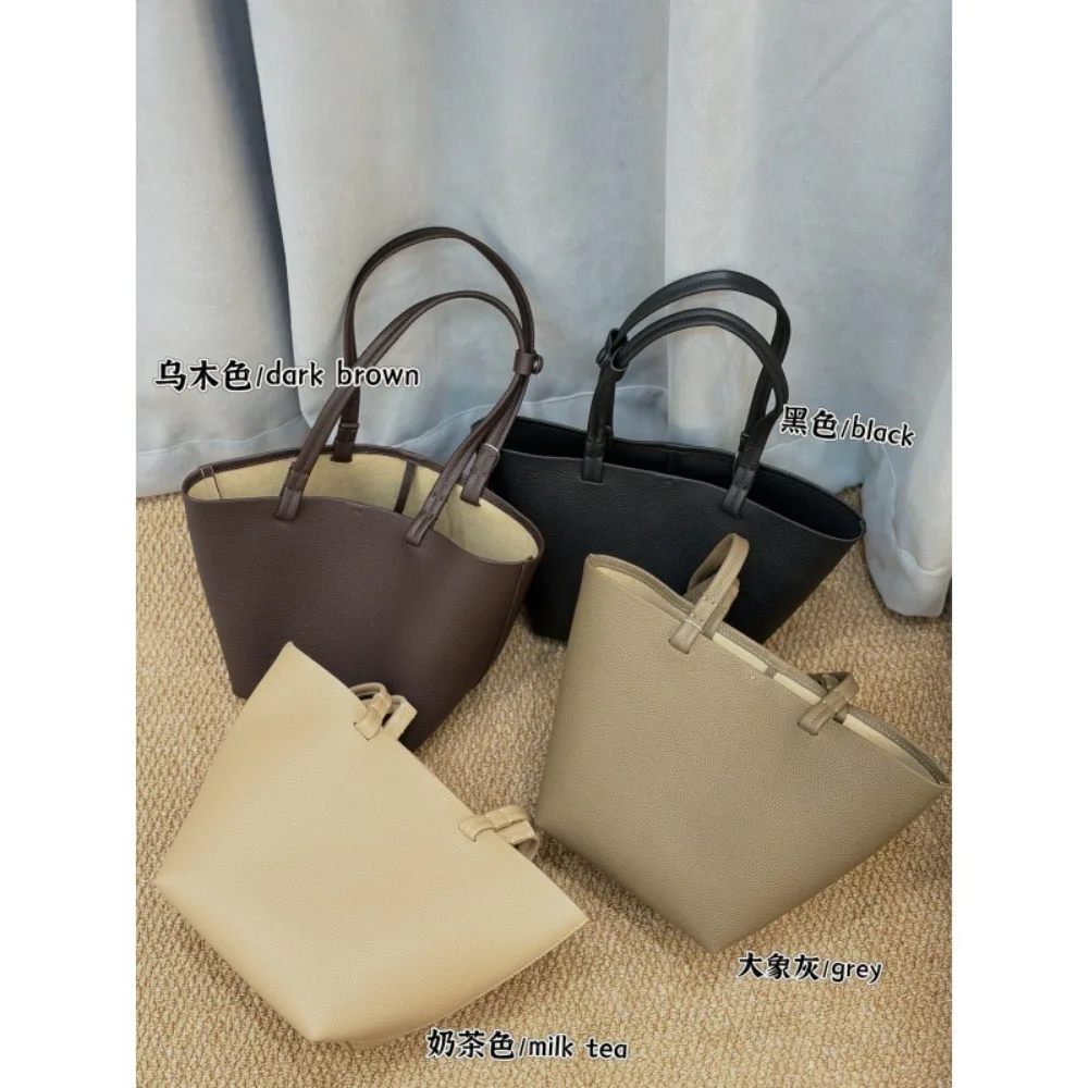 

Bucket Bag Minimalist Leather Light Luxury Handbag Large Capacity Leisure Commuter Armpit Texture Unique Fashion Simple Casual