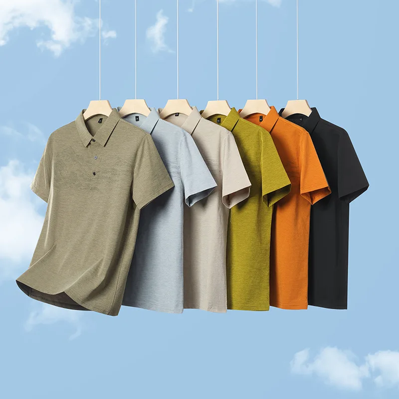 Summer New Print Comfortable Short Sleeve POLO Shirt Collar Fashion Casual T-shirt Cross-border Versatile Top