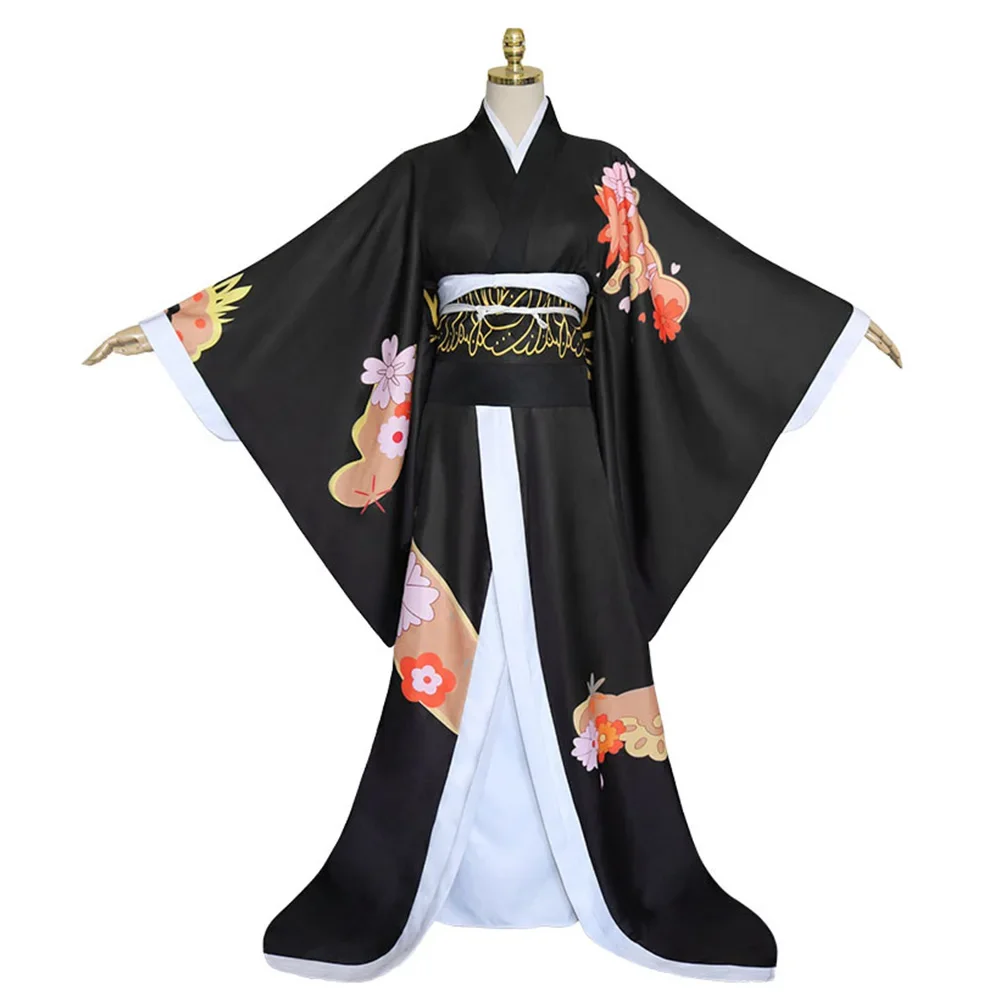 Anime Kibutsuji Muzan Cosplay Costume Kimono Outfits Halloween Carnival Suit