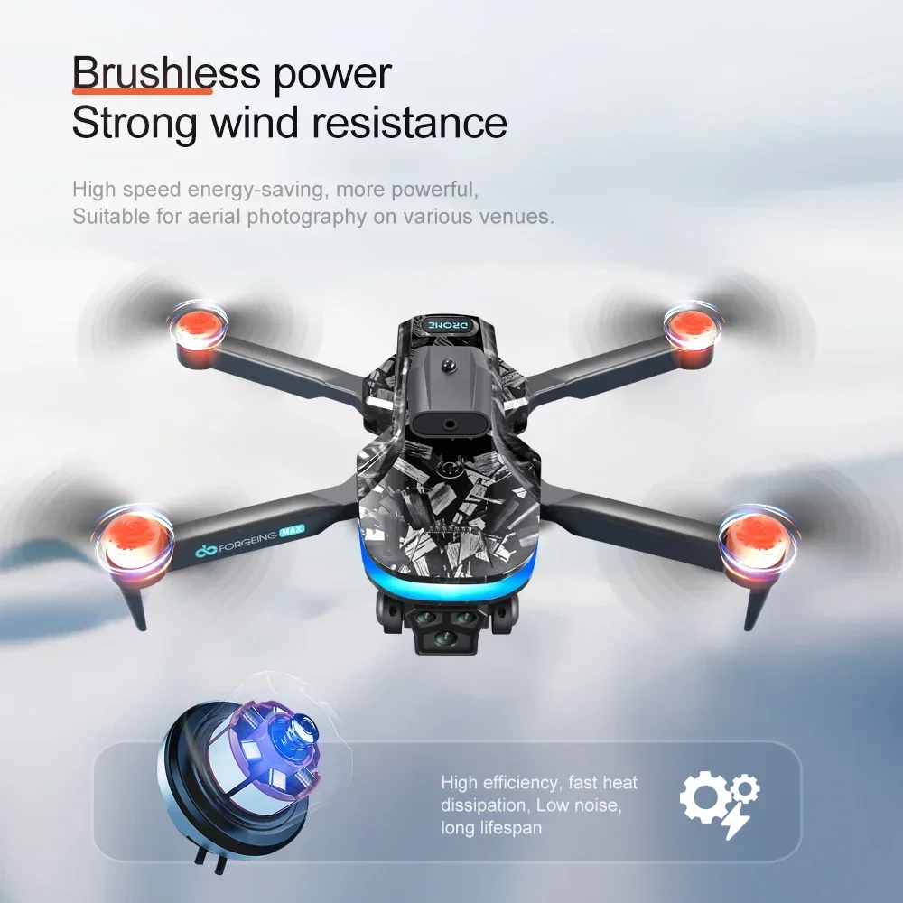 V182 Drone HD 4K 1080P sudut lebar kamera pencegah halangan WIFI FPV RC lipat Quadcopter Dron helikopter hadiah mainan