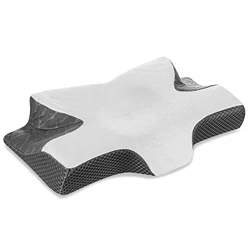 Elviros Memory Foam Pillows, Ergonomic Cervical Pillow for Sleeping, Orthopedic Contour Pillow For Neck Support for Side Sleeper