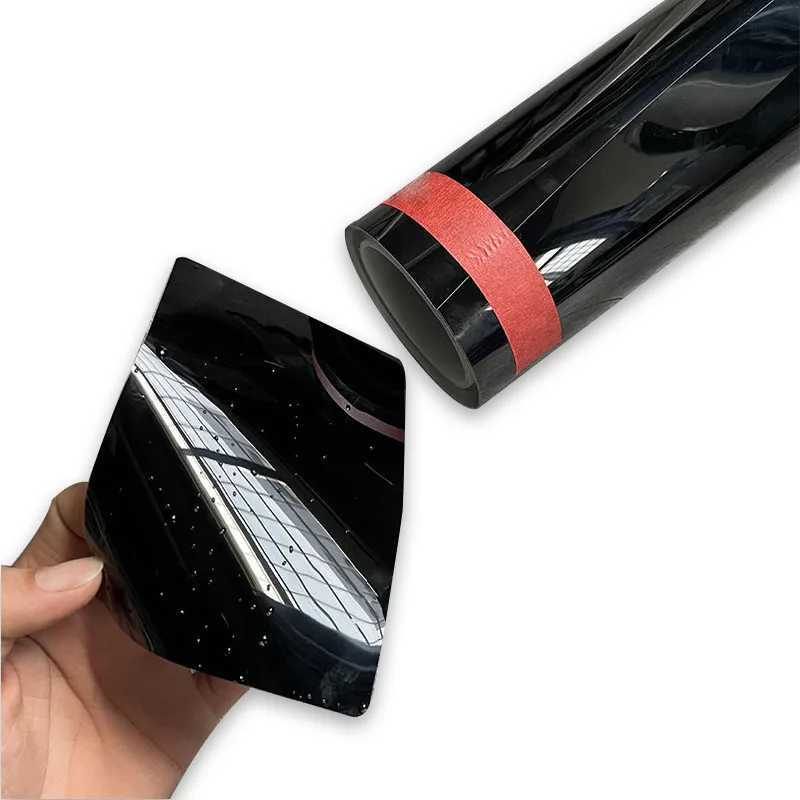 152 سنتيمتر عرض طبقة حماية الطلاء الأسود اللامع قسط بولي TPU PPF ضمان 5 سنوات عالية الجودة وظيفة الشفاء الذاتي التثبيت الرطب #4