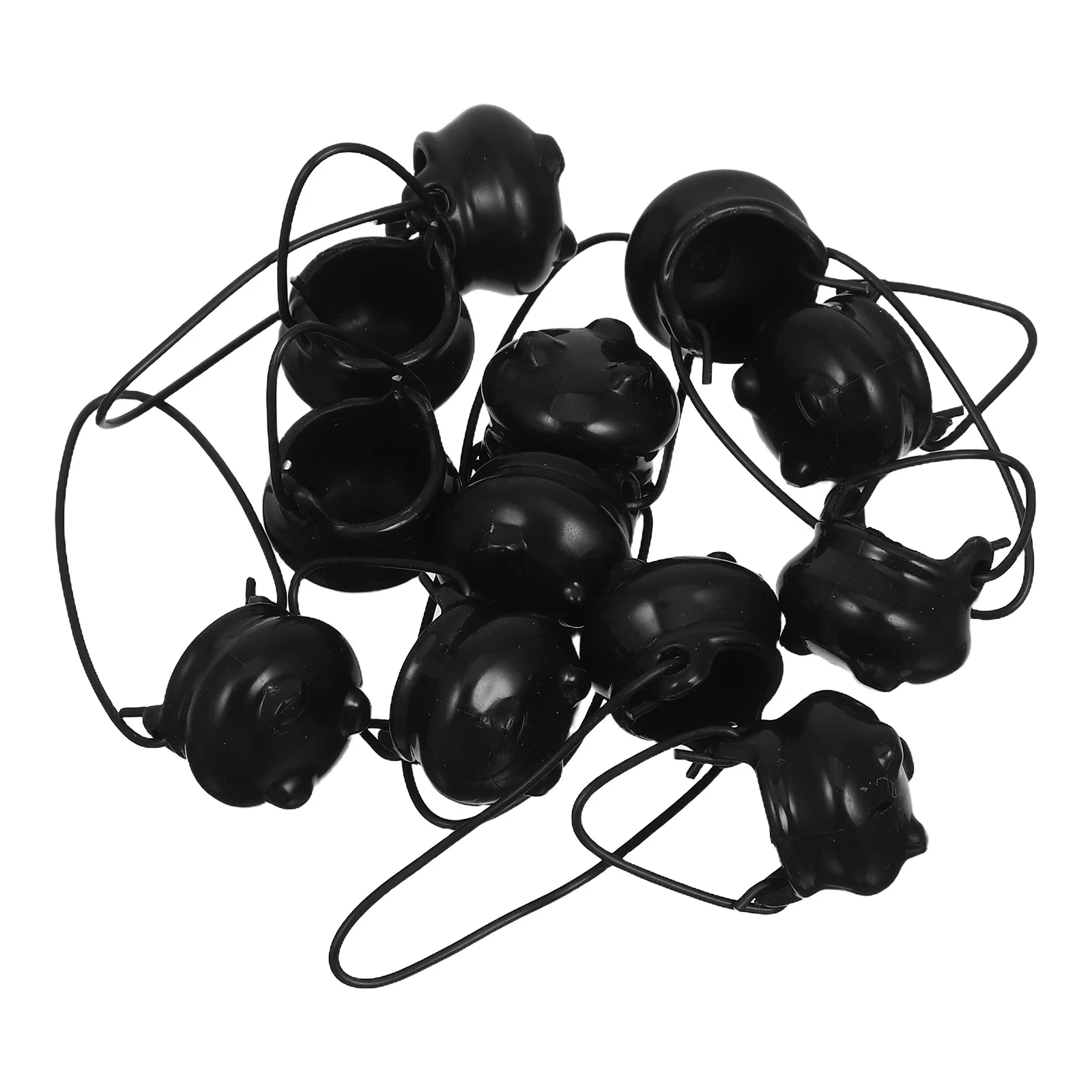 

12Pcs Mini Cauldron Sturdy Plastic Witch Pots Wire Handle Halloween Party Favors Fairy Garden Accessories Spooky Decorations