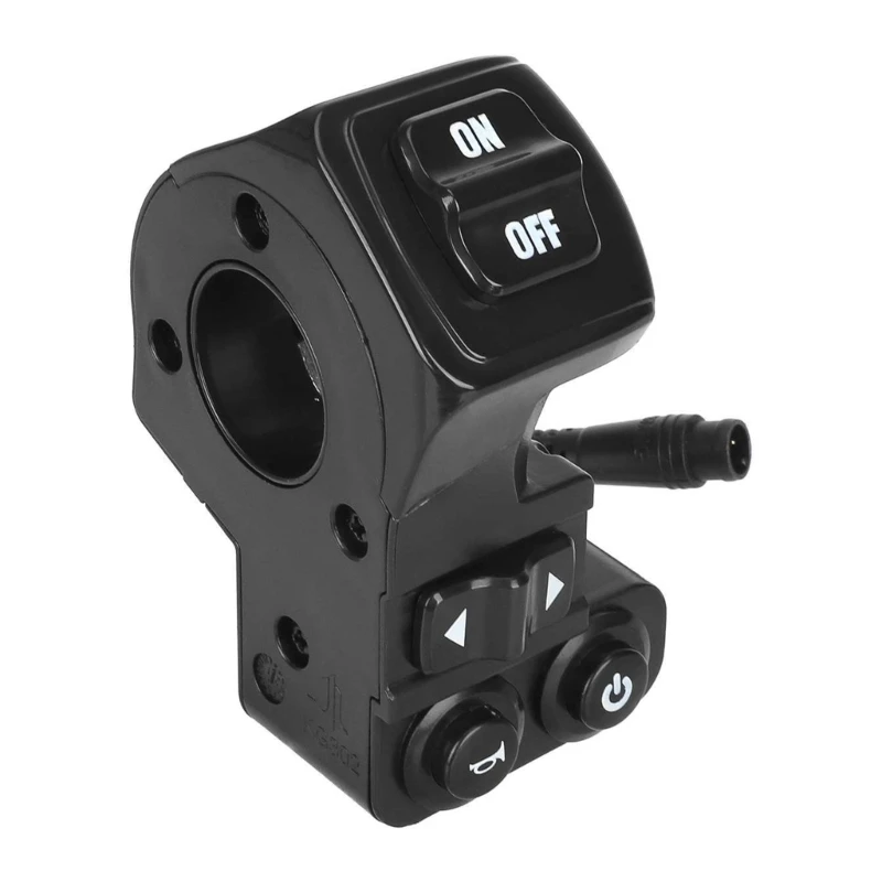 Waterproof 6 Pin 4 Function Handlebar Switches Turn Horn Control Button