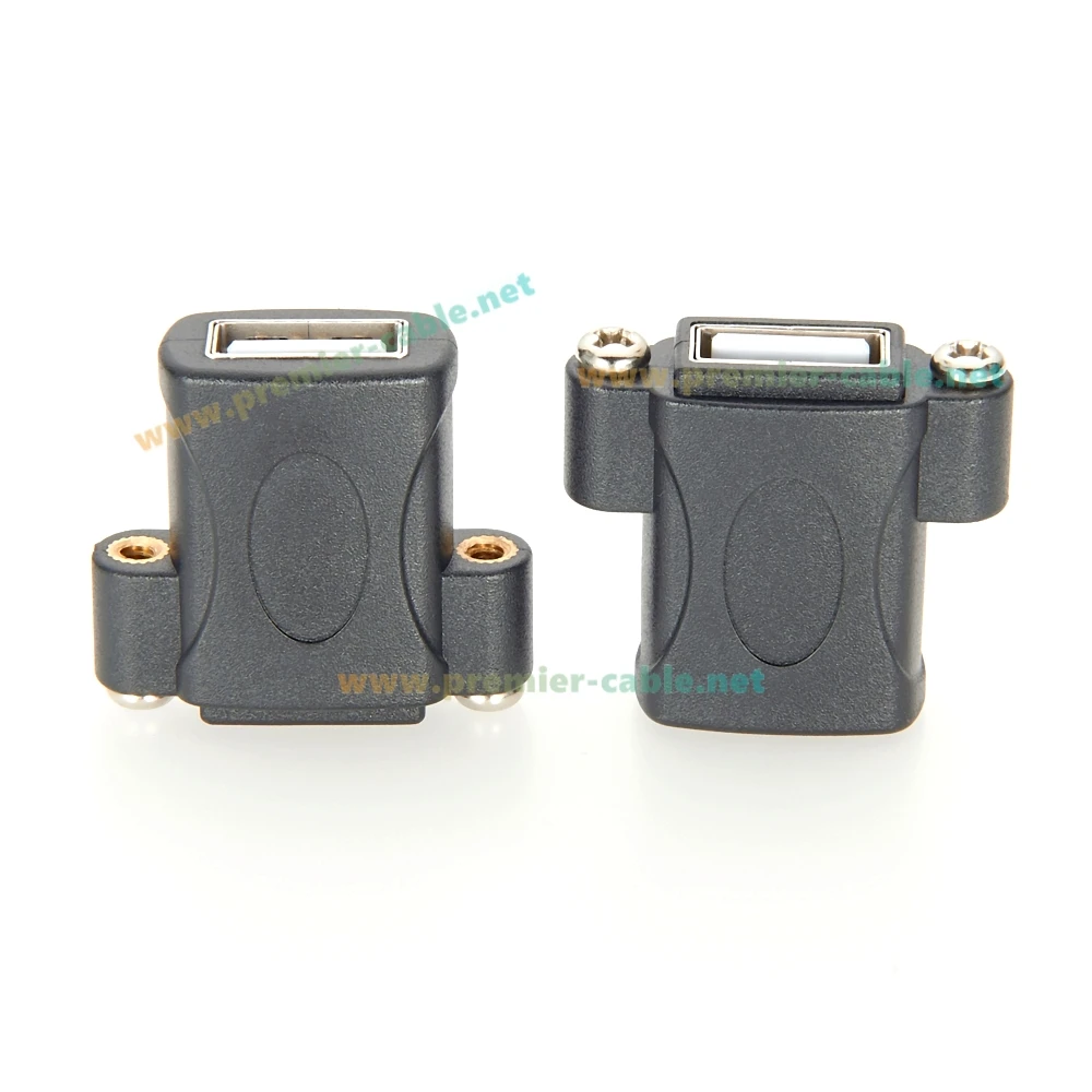 USB 2.0 Schraubverbindung für die Montage in einer Schalttafel, USB-A-Buchse auf Buchse, Durchgangskupplung, Verlängerungskabel für Datenübertragung, geeignet für Scanner. – Detail 8