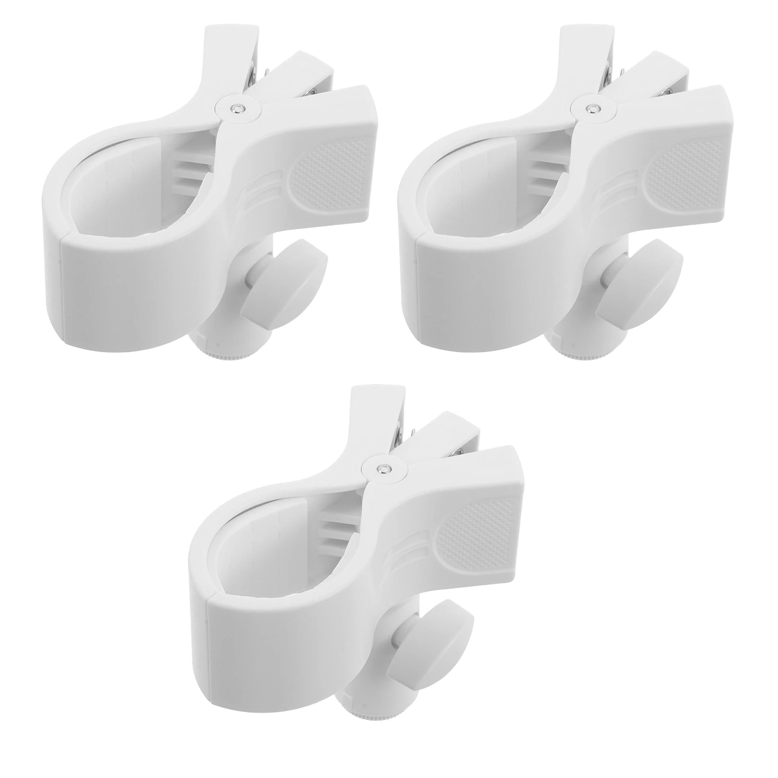 

3 Pcs Microphone Clip Desktop Stand Dynamic Holder Handheld Mount for Adjustable Stands Clips Large Headworn Cable